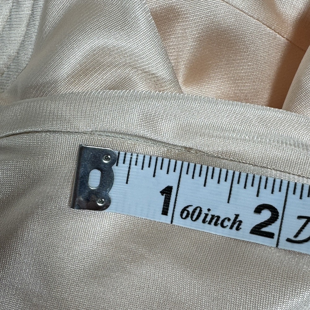 Vintage Vanity Fair Peach Nylon Zip Front House Coat Robe Lounge Dress Size L - Picture 12 of 13
